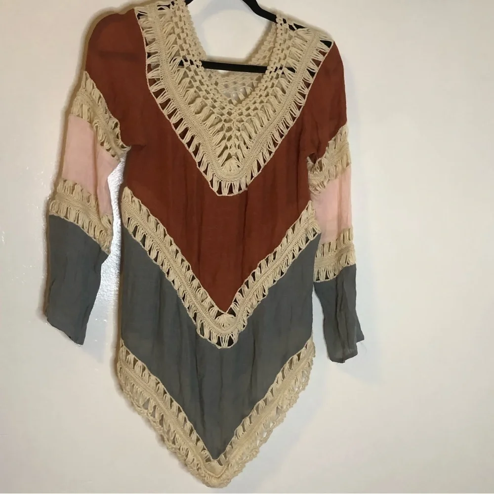 Rust And Blue Color Coverup Unbranded Small-Medium - Picture 1 of 5